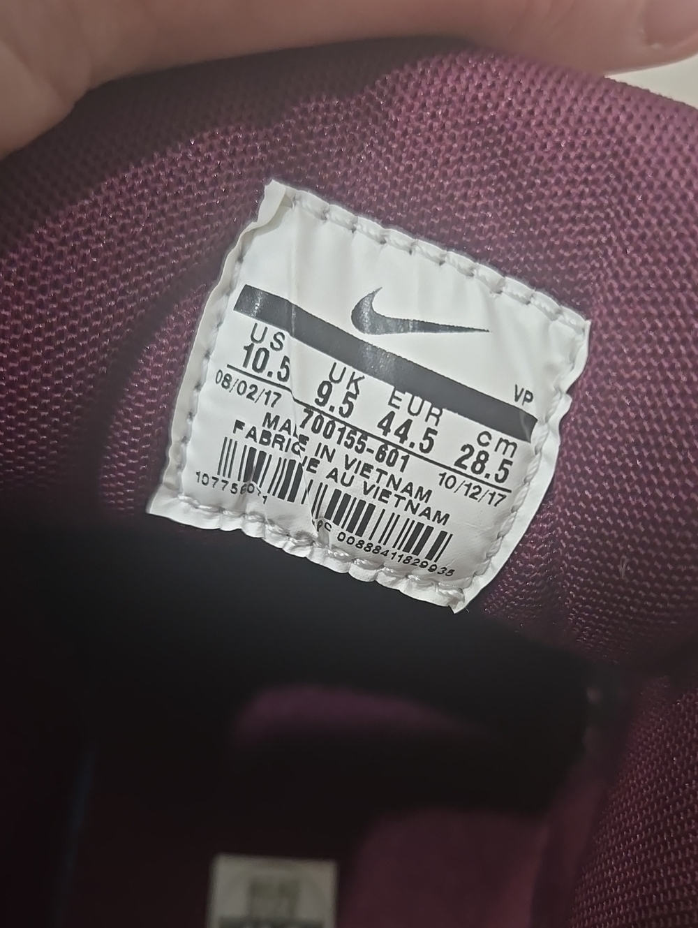 Nike Air Max 90 Premium "Vintage Wine" 2017 Shoes Rare Size Mens 10.5 - Picture 5 of 16
